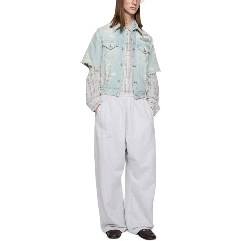 Джинсовая куртка потертая Acne Studios Light Blue — фото 4
