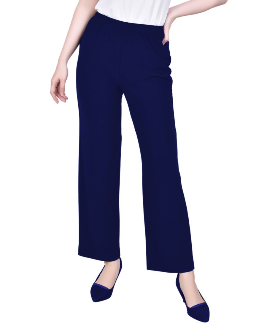 

Брюки-бандо большого размера с зауженными штанинами NY Collection, Navy