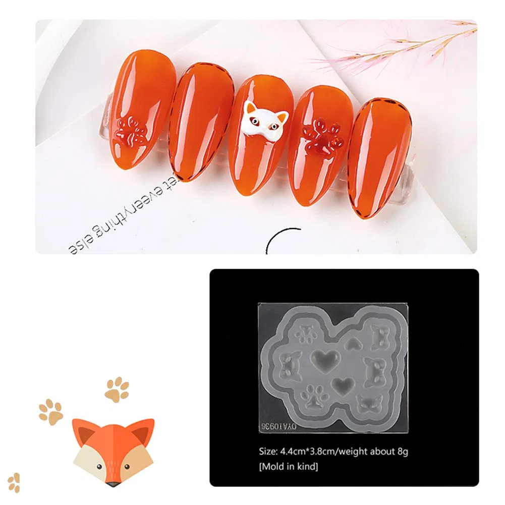 Набор из 4 силиконовых форм для ногтей «Candy Bear Jelly» от AKOAK Akoak — фото 2