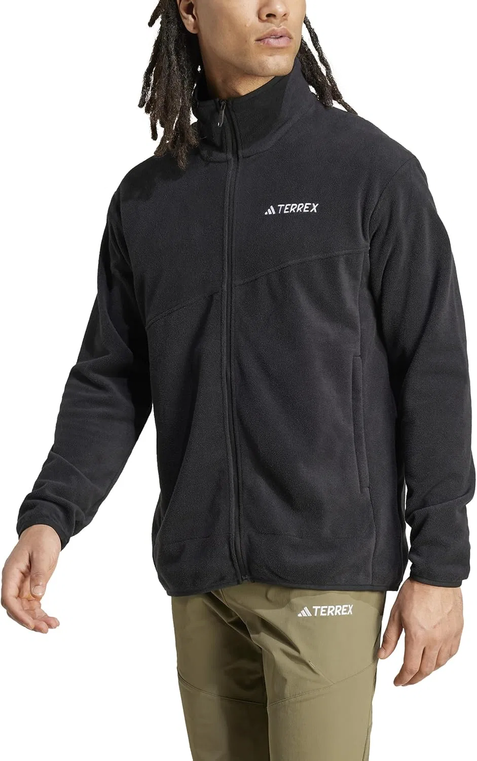 Толстовка Adidas Terrex Multi Full-Zip Fleece, Black, M — фото 2