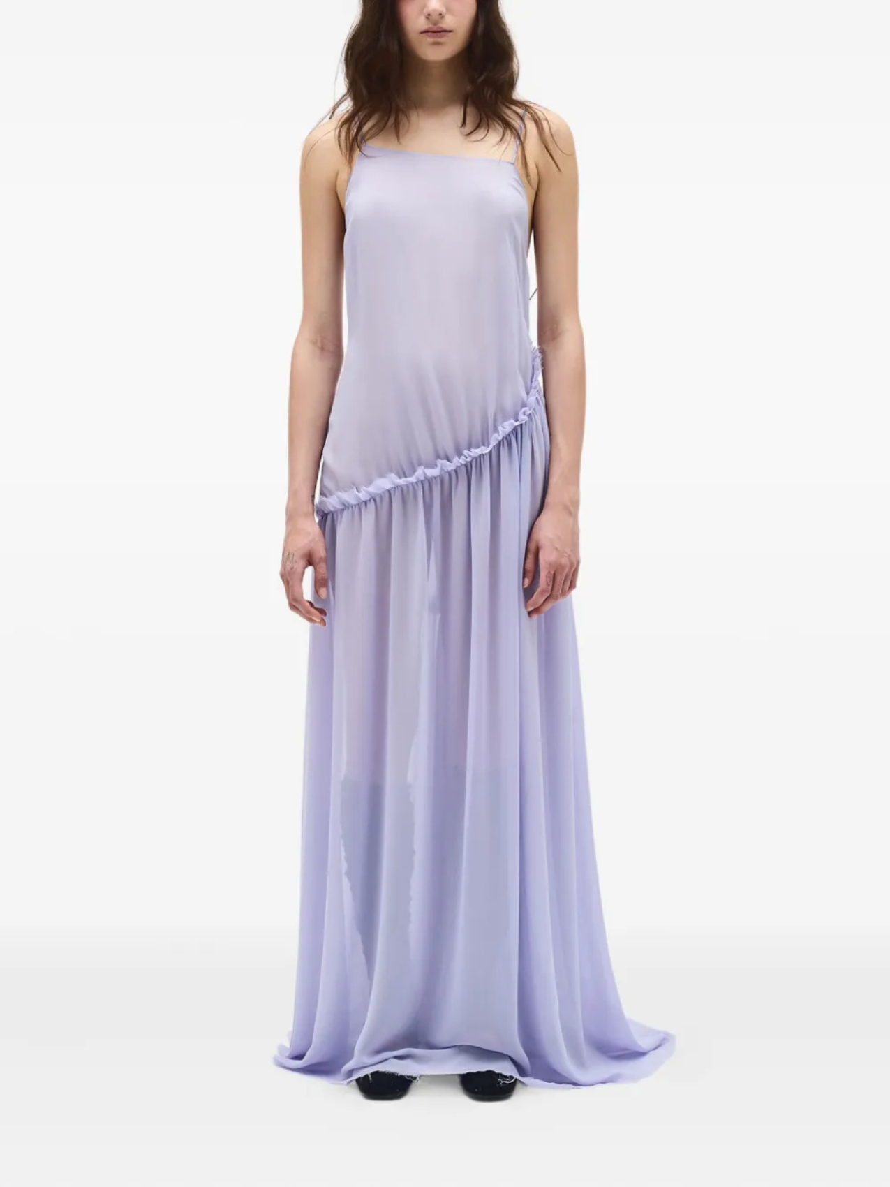 

Ann Demeulemeester платье макси Neta, фиолетовый
