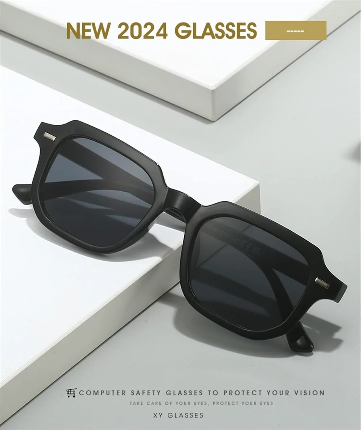 

Квадратные мужские солнцезащитные очки для активного отдыха на природе, пляжные очки для водителя и для отпуска, женские солнцезащитные очки Generic, Multi-colored