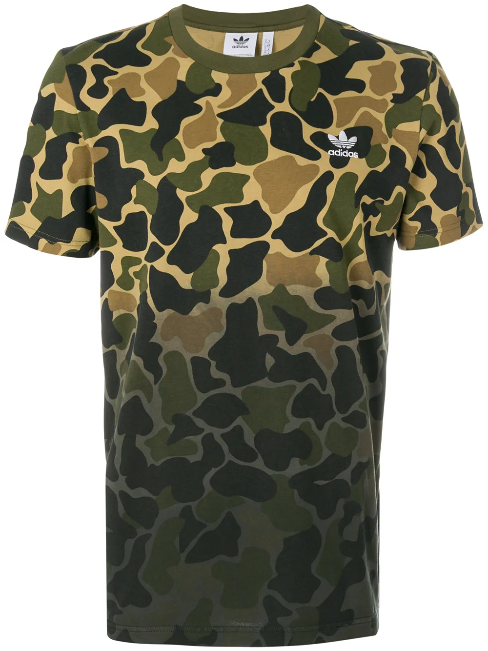 

Камуфляжная футболка с логотипом adidas, зеленый