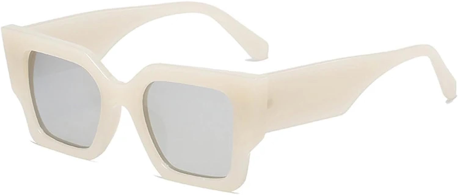 

Солнцезащитные очки с защитой от УФ-излучения UV400 | Женские белые, мужские «кошачий глаз» с леопардовым принтом для занятий спортом на открытом воздухе и вождения DSVIGF, Jelly White Silver