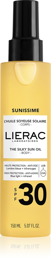 

Sunissime - шелковистое солнцезащитное масло-спрей для загара, питающее кожу Lierac, spf 30 150 мл