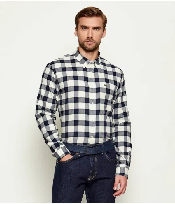 Рубашка regular fit Lacoste, белый