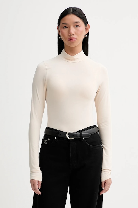 

Лонгслив mock slim G-Star, бежевый