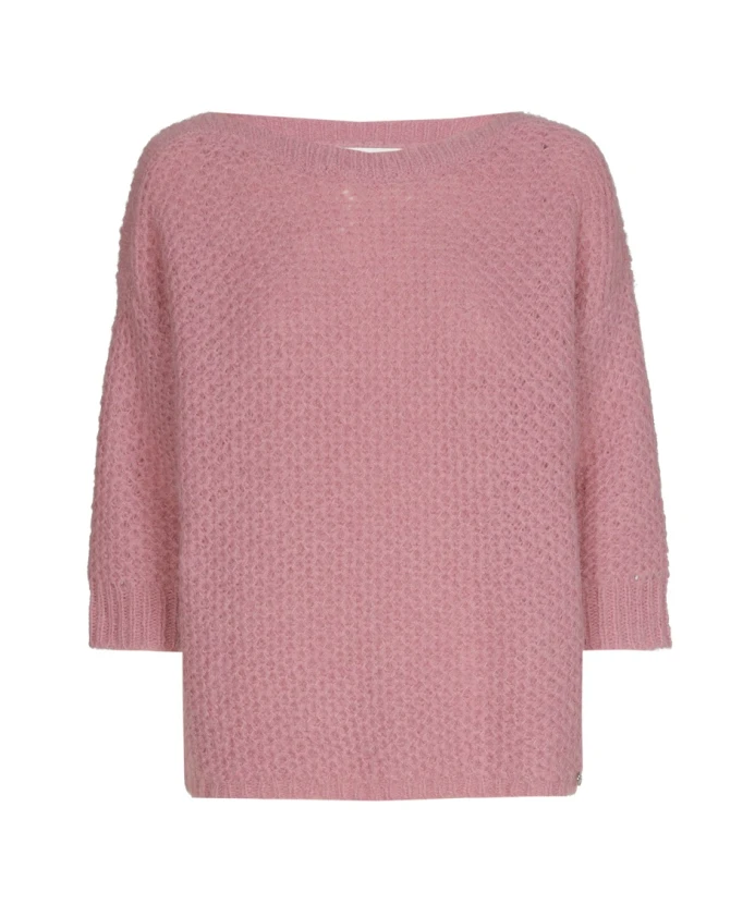 

Современный пуловер из смеси шерсти альпаки Marie Mãro, розовый