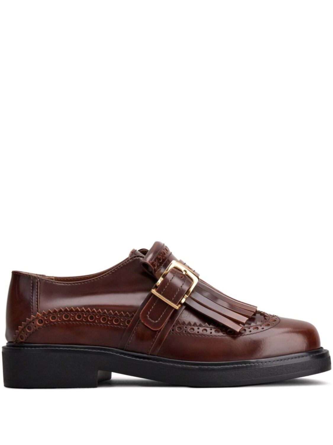 Tod's броги с пряжками, коричневый