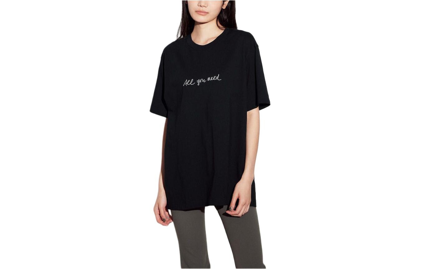 

UNIQLO Футболка унисекс, цвет 09 Black