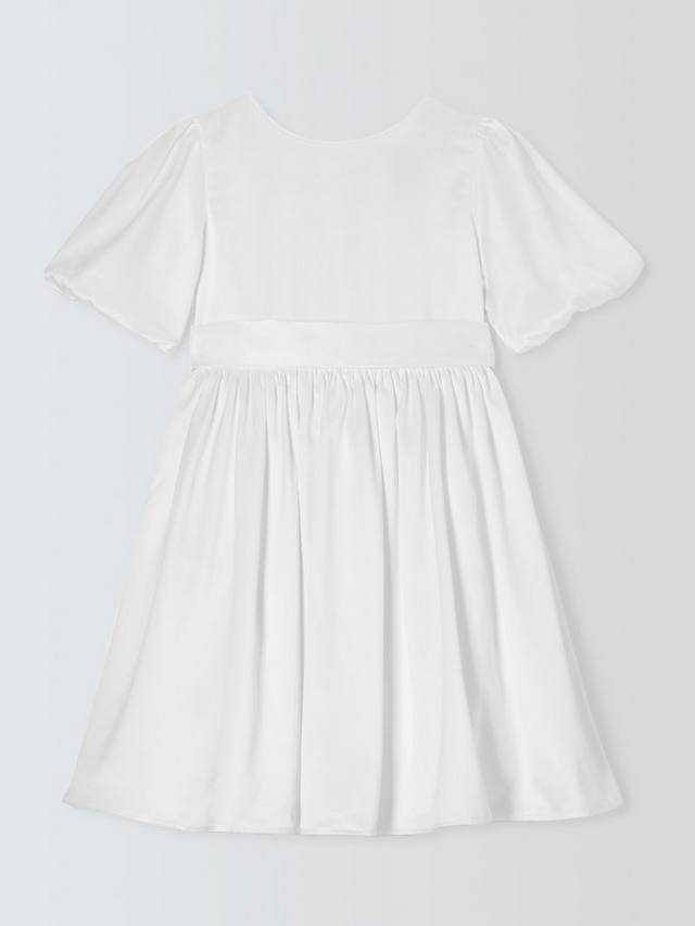 Детское платье для подружки невесты с бантом John Lewis Heirloom Collection, Ivory — фото 4