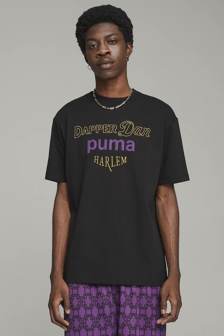 

Футболка свободного кроя с логотипом Puma, черный