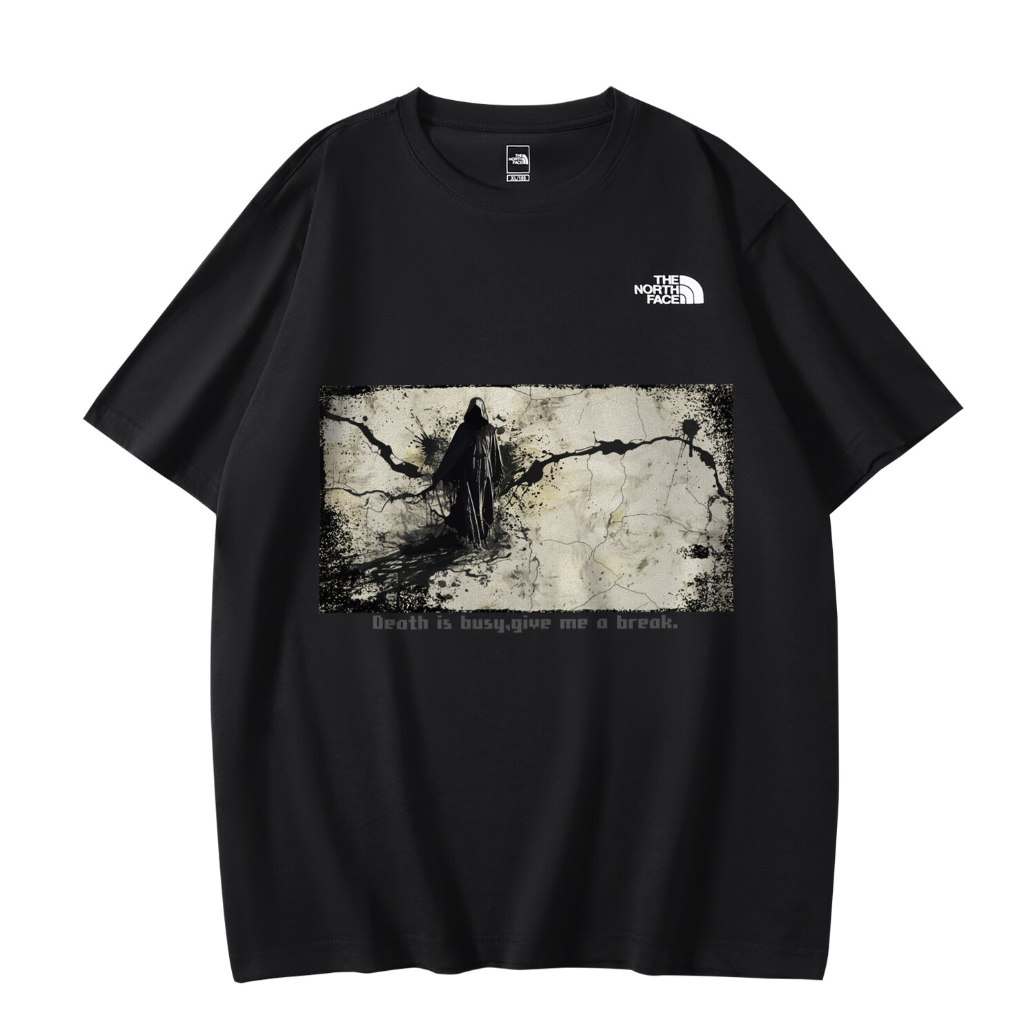 

Футболка унисекс черная The North Face, черный