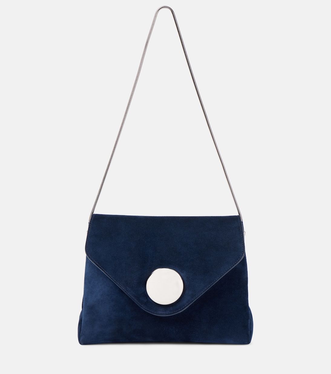 

Сумка Bobbi из замши через плечо Khaite, Midnight Navy