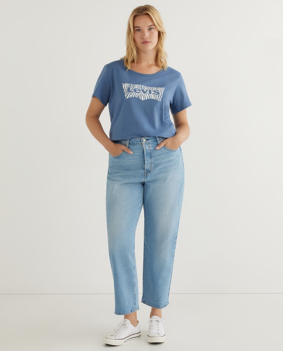 

Женские джинсы Ribcage Straight Ankle™ средней потертости Levi's, синий