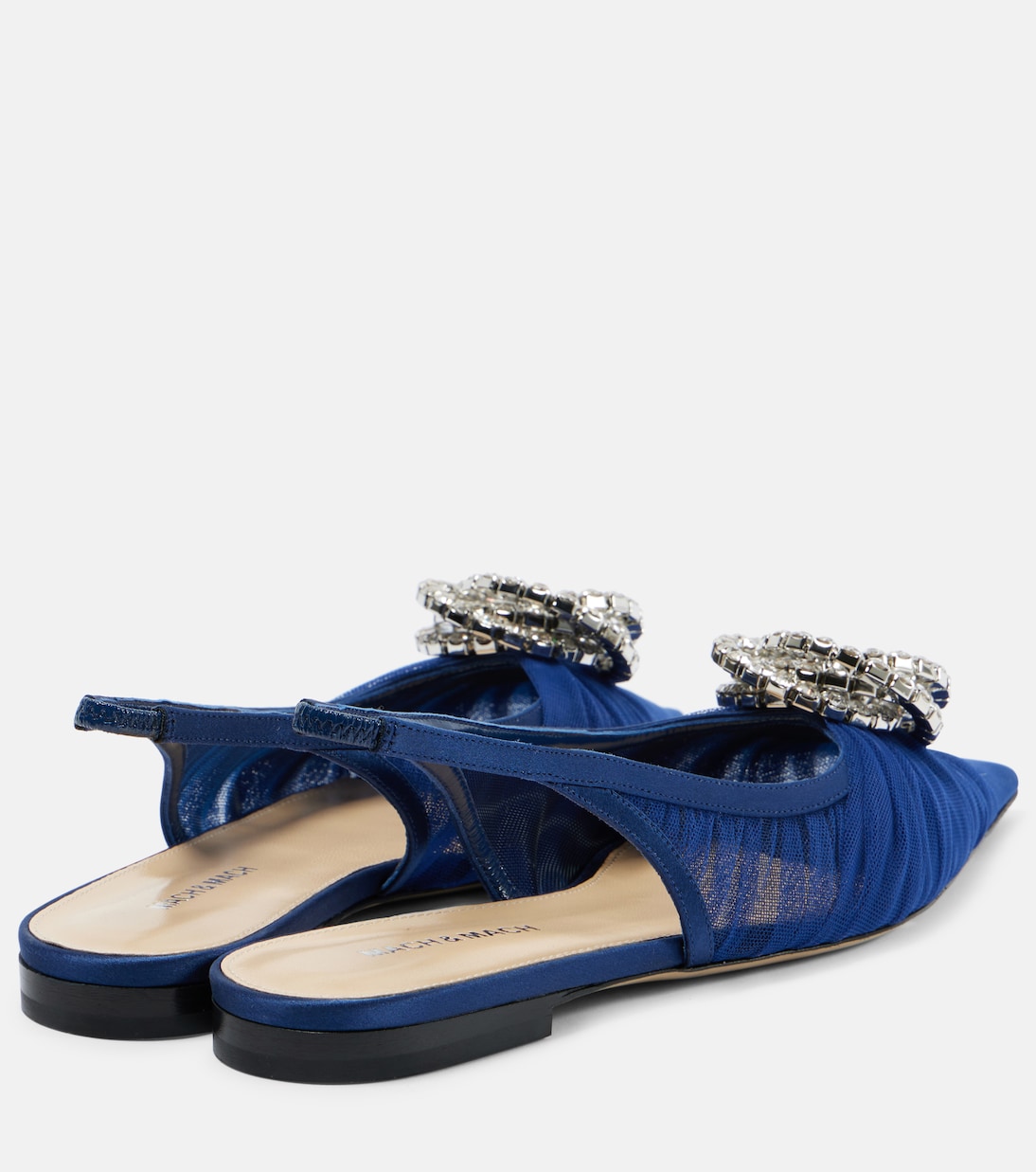 Туфли с открытой пяткой, украшенные галактикой Mach & Mach, Dark Blue — фото 2