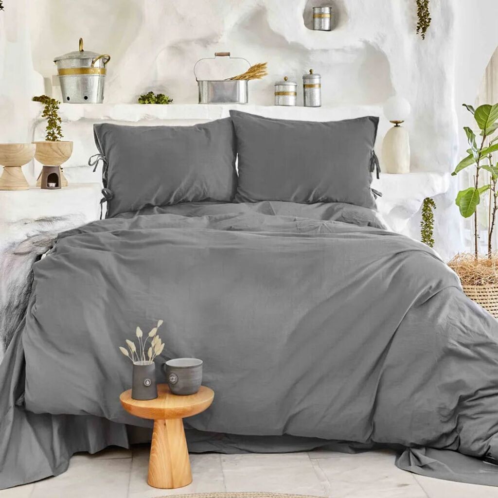 

Пододеяльник Karaca Home 100% хлопок, 4 предмета, серый Özberk