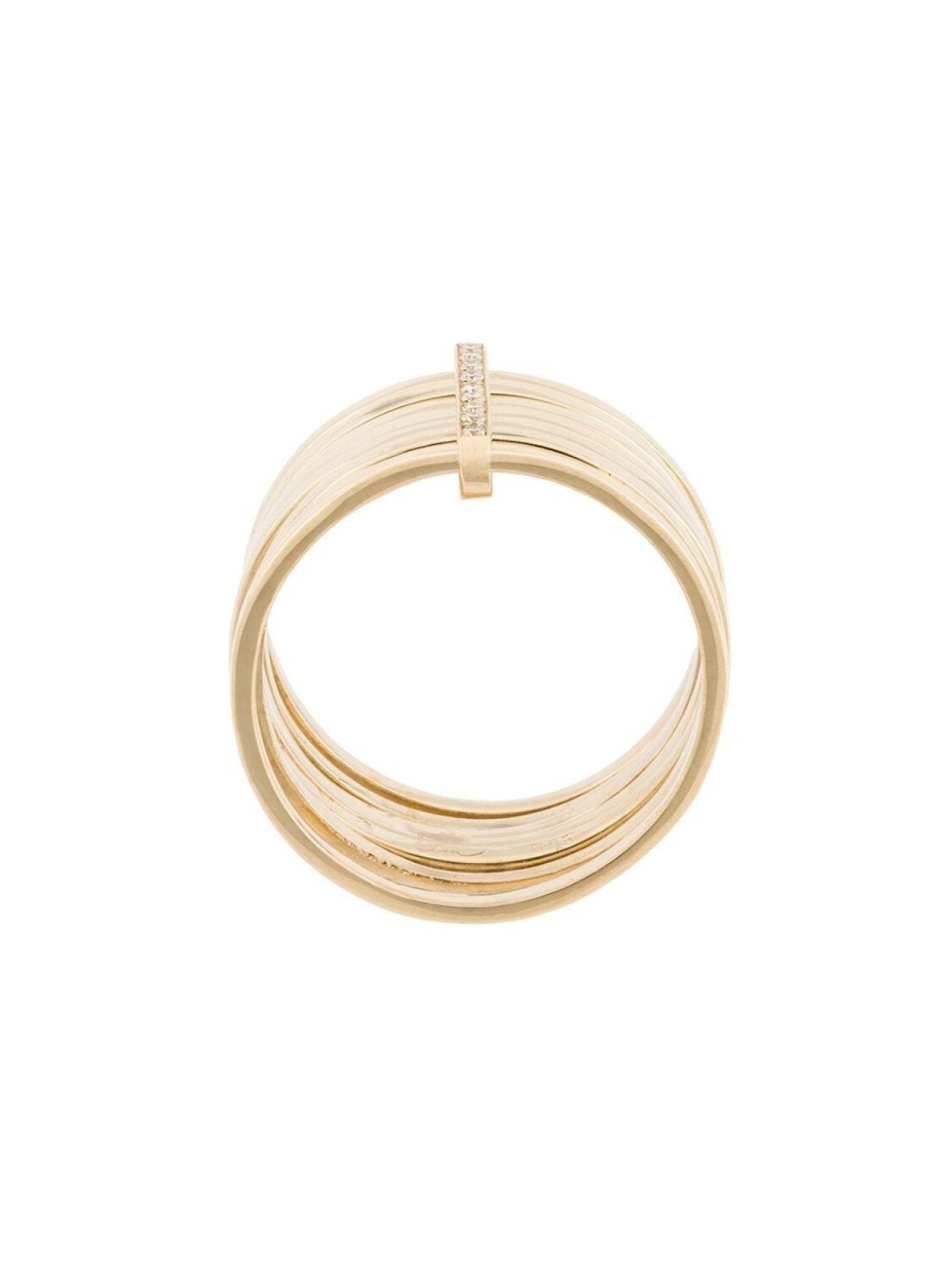 

Кольцо '7 Day' с бриллиантами Lizzie Mandler Fine Jewelry, металлик