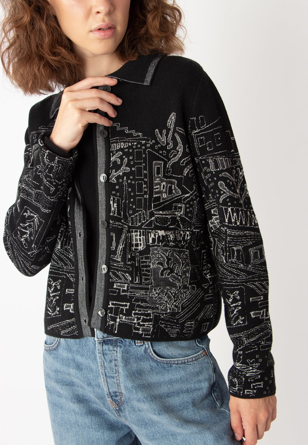 

Кардиган FAVELA PATTERN Ivko, черный