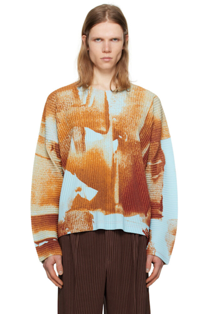 

Оранжевая футболка Wind Walk HOMME PLISSÉ ISSEY MIYAKE