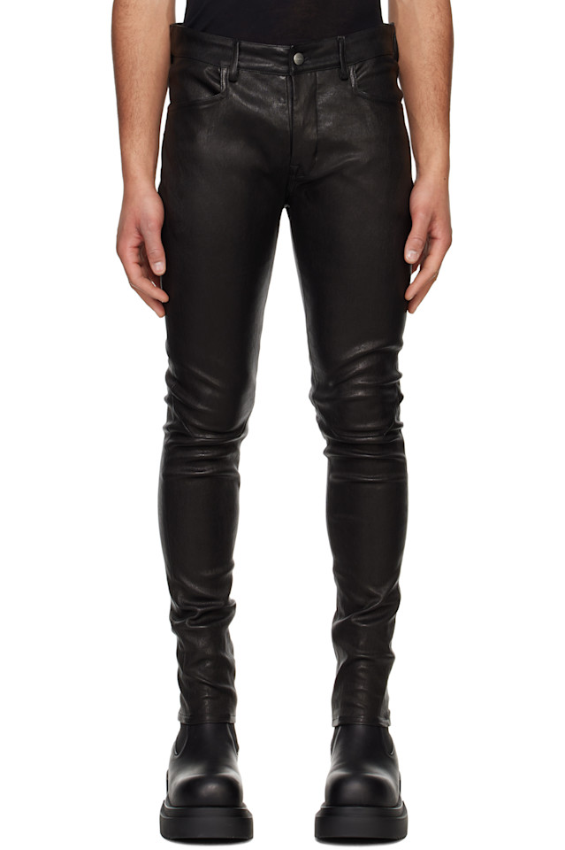 

Кожаные брюки Hollywood Tyrone Rick Owens, черный