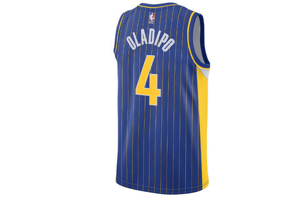 Спортивная футболка nba dri-fit sw 20-21 indiana pacers oladipo city edition swingman jersey blue Nike, синий — фото 2
