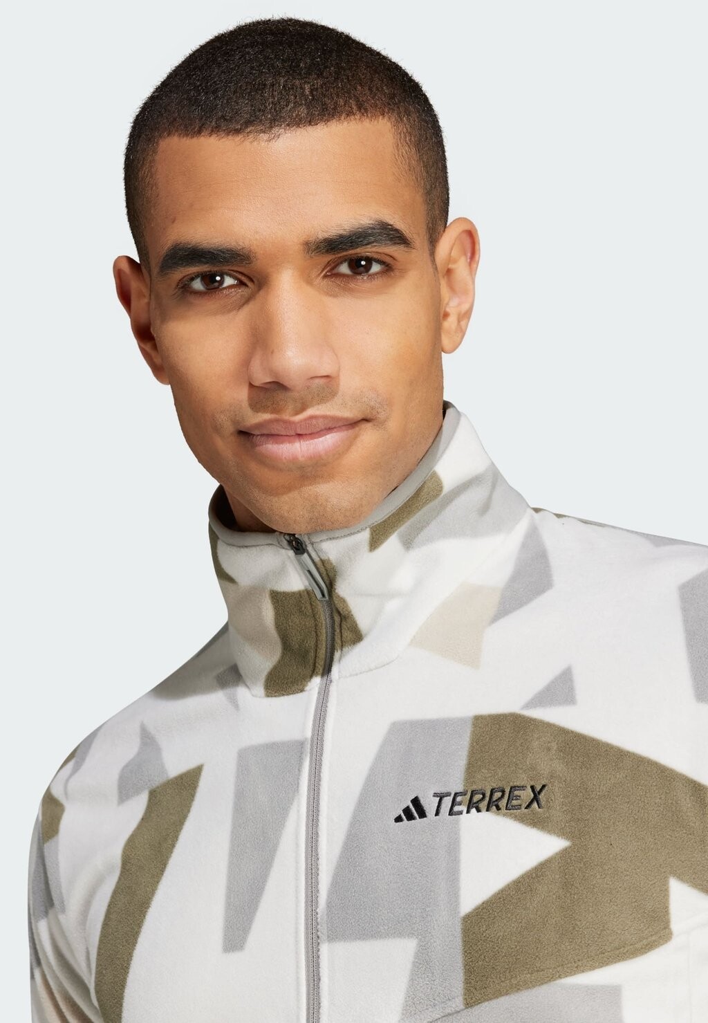 

Флисовая куртка TERREX MULTI PRINTED FULL-ZIP FLEECE adidas, серый