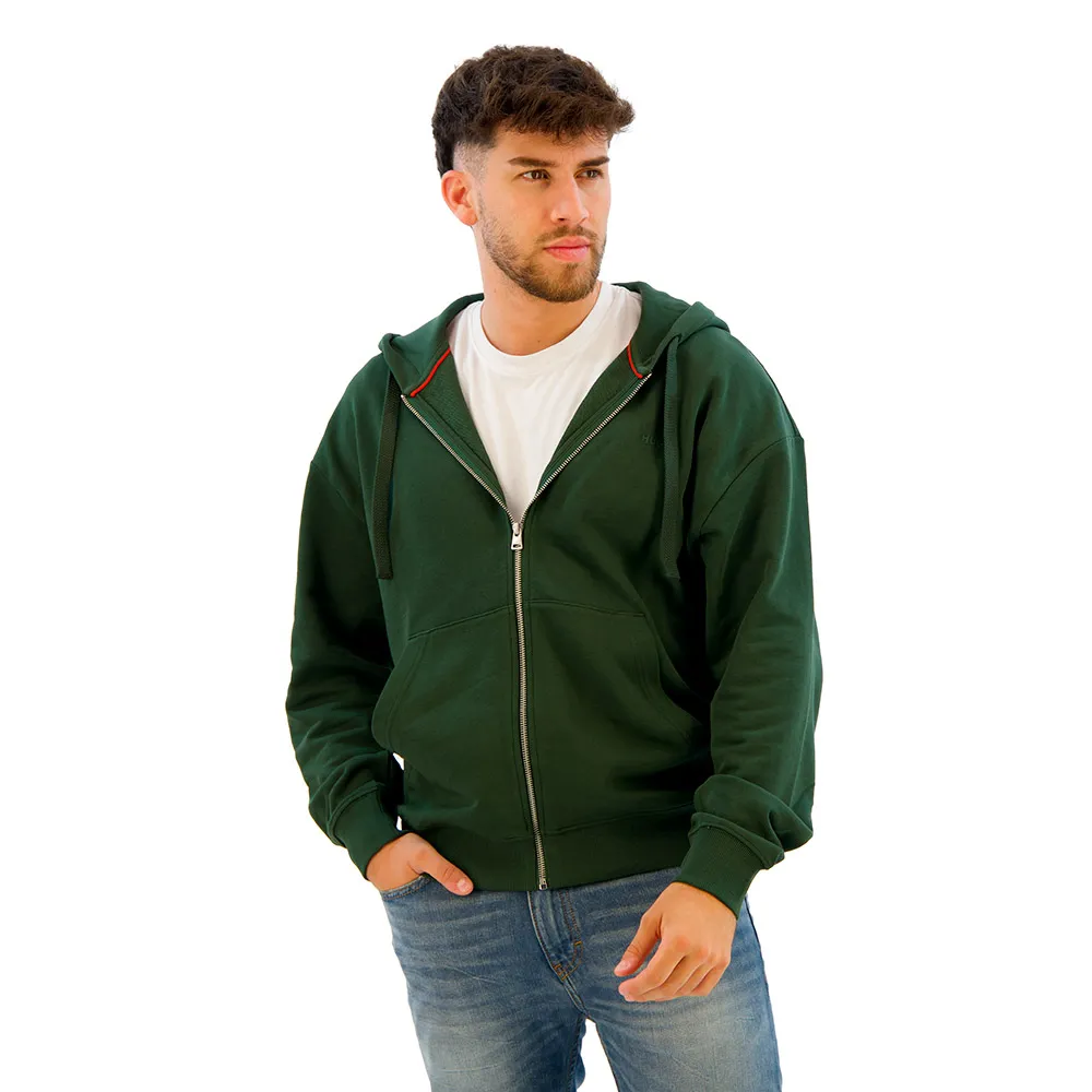 

Толстовка HUGO Dapozip 10249110 01 full zip, зеленый