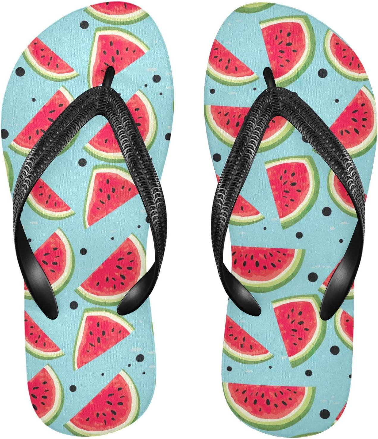 

Сланцы SPRIPORT с акварельным принтом арбуза для женщин и мужчин, удобные повседневные шлепанцы с мягкой стелькой и нескользящей резиновой подошвой, сандалии для прогулок летом на пляже, Multicoloured