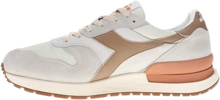 Мужские кроссовки Diadora Conquest из нубука на шнуровке, повседневные- белые — фото 3