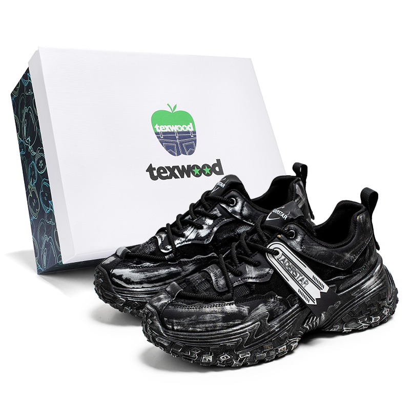 

Низкие массивные кроссовки для мужчин. Коробка TEXWOOD, Black[Box]