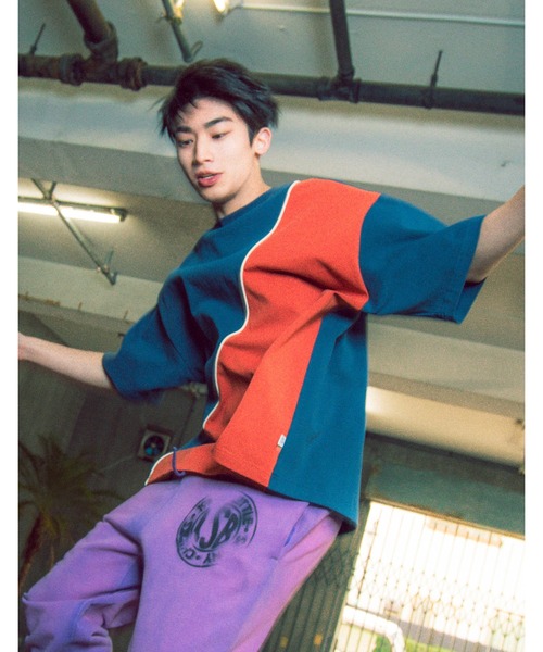 

Футболка с большим логотипом, свободный крой Little sunny bite, темно-синий