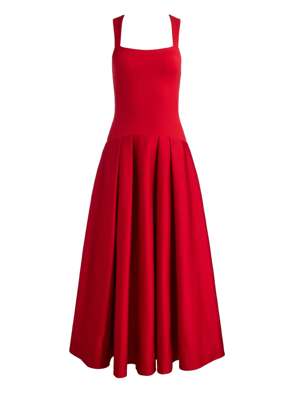 

Платье миди Adley со складками alice + olivia, красный