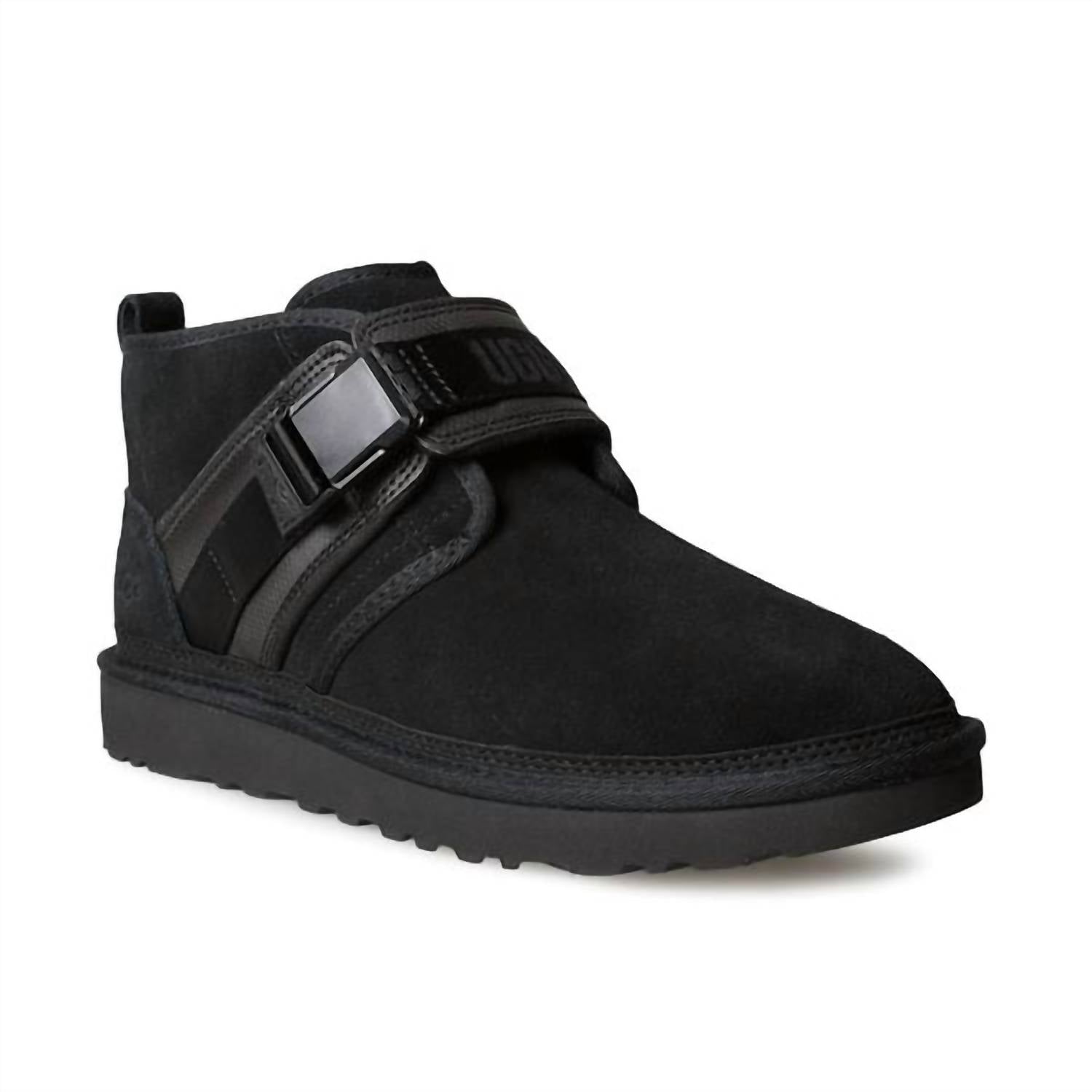 

UGG Мужские замшевые ботинки Neumel Snapback черного цвета