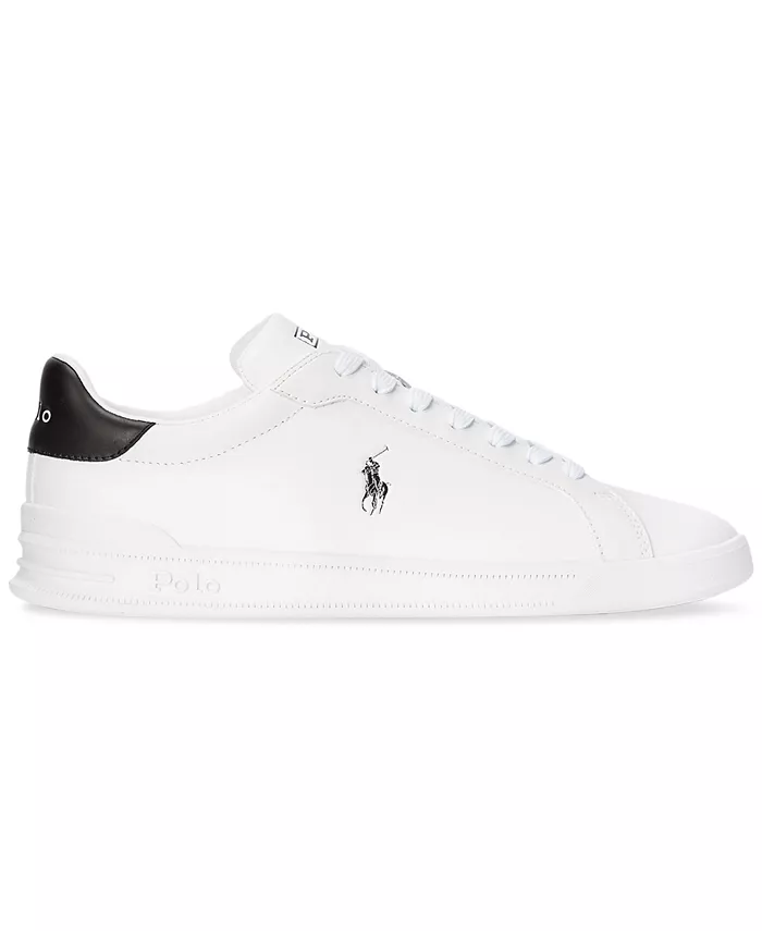 Мужские кожаные кроссовки Heritage Court II Polo Ralph Lauren, белый — фото 2