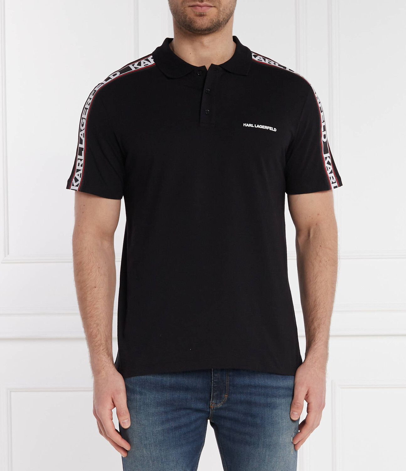 

Поло Karl Lagerfeld Regular Fit, черный