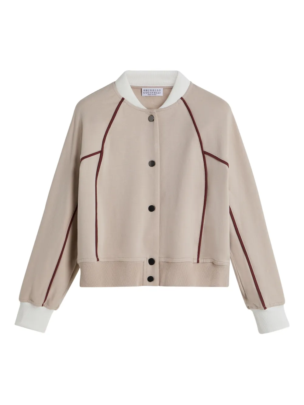 

Бомбер на пуговицах Brunello Cucinelli Kids, нейтральный