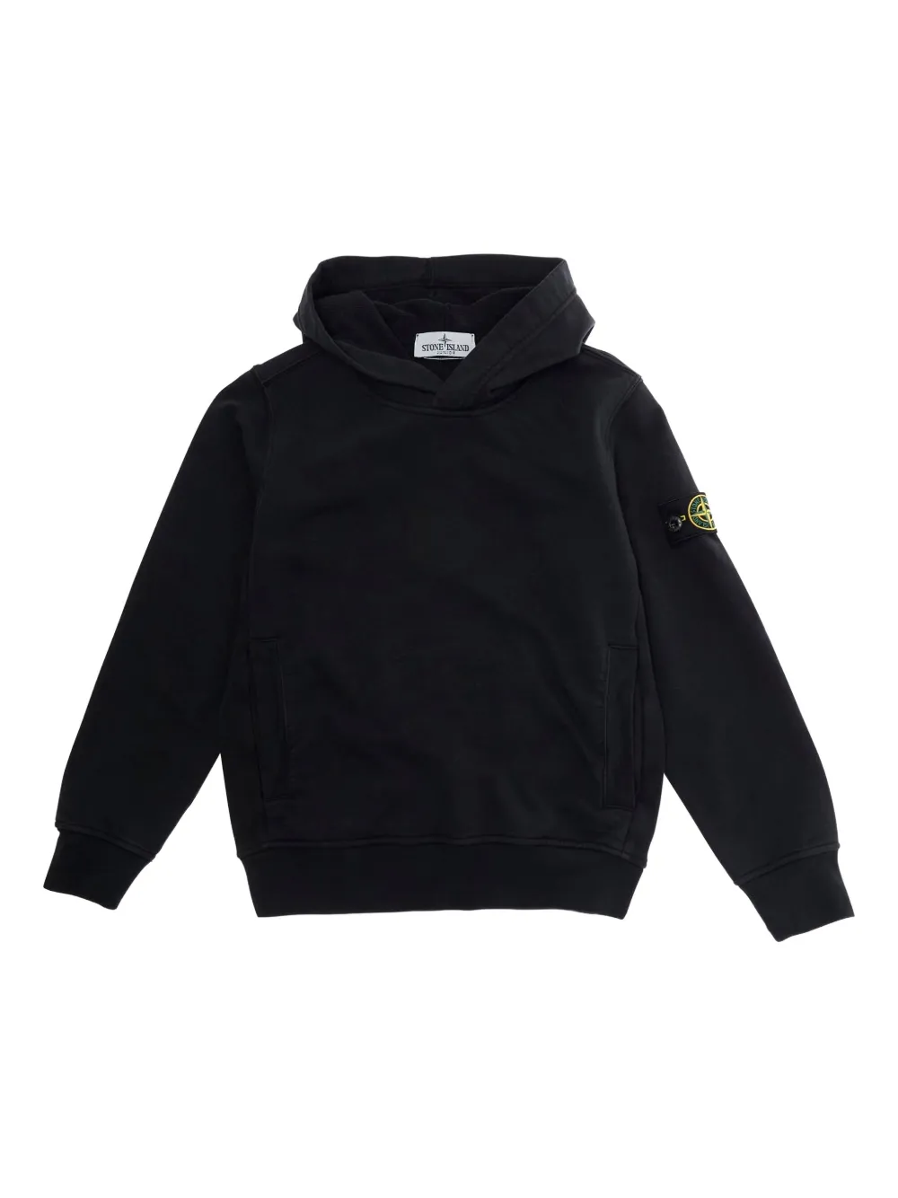

Худи с нашивкой-логотипом Stone Island Junior, черный