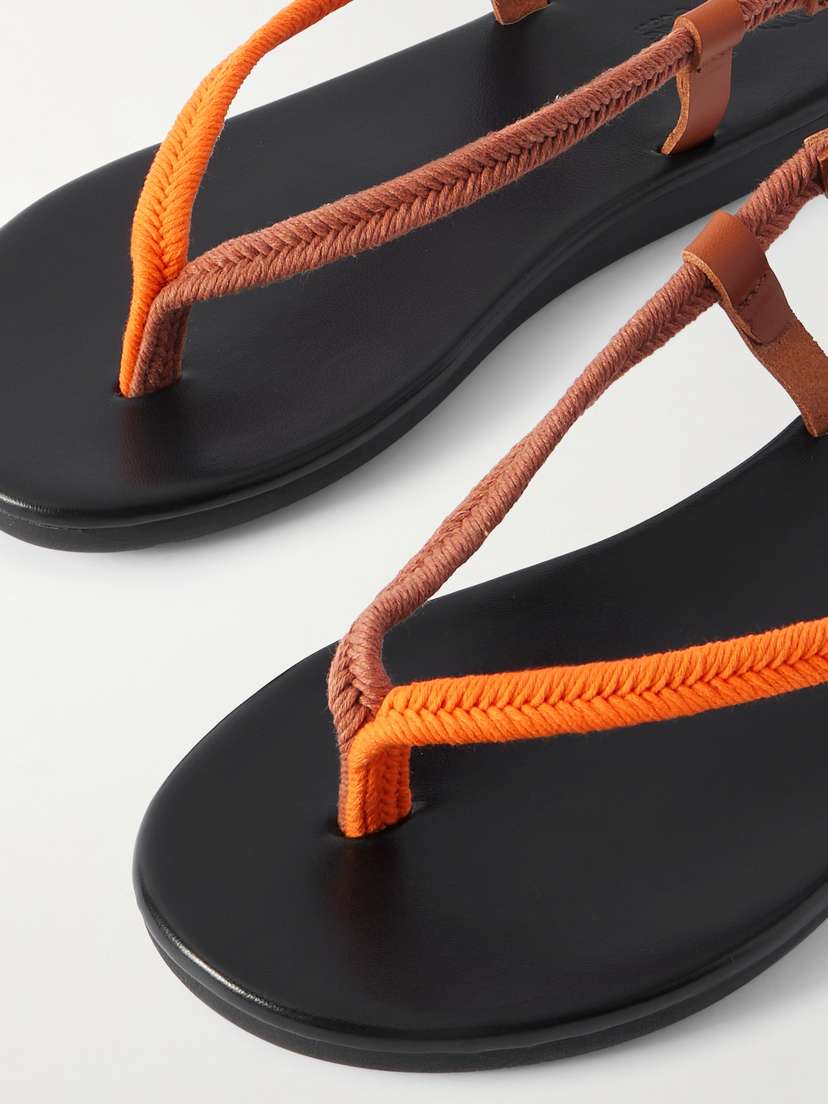 Сандалии Zoi с кожаной отделкой и плетеным шнуром Ancient Greek Sandals, оранжевый — фото 4