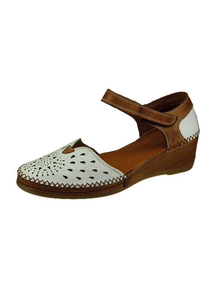 Классические босоножки manitu Komfort Sandalen, белый