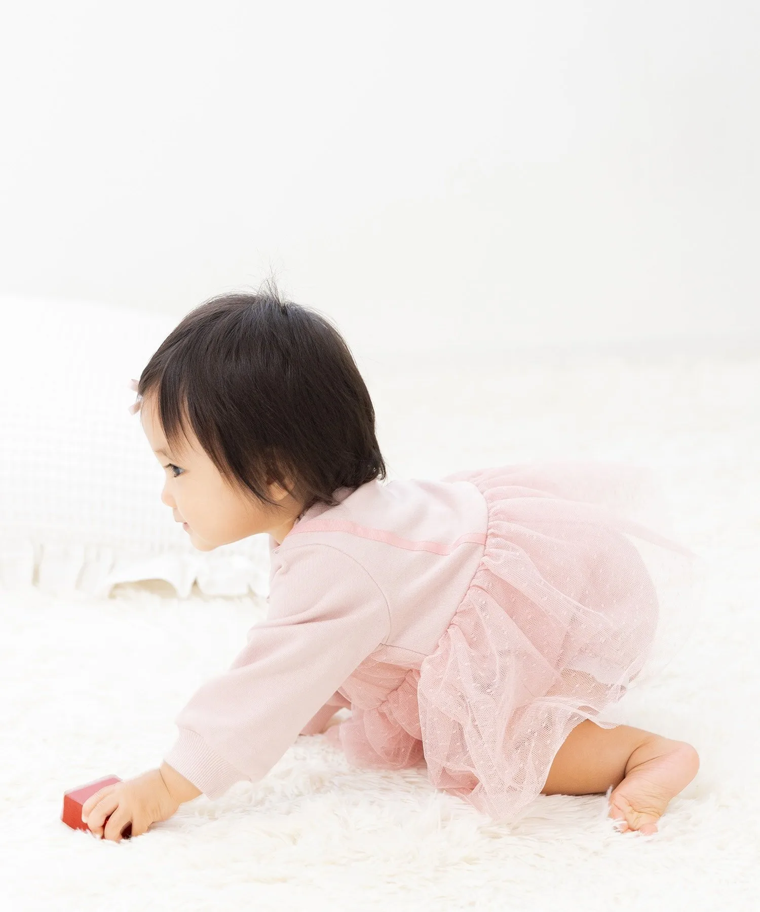 Комбинезон из тюля и флиса Chil2, Smoke Pink — фото 4