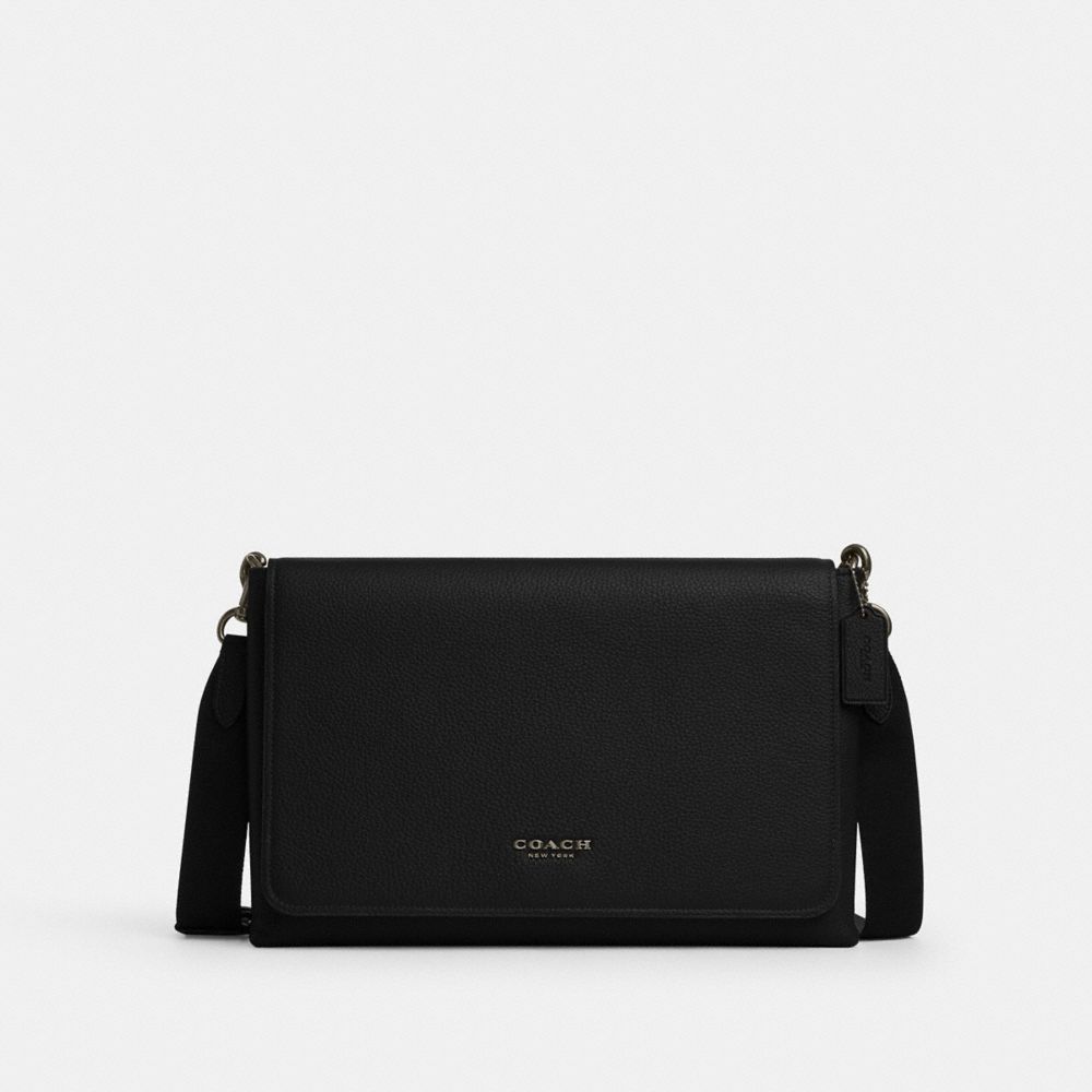

Сумка-мессенджер Coach Caleb Messenger Bag, серый/черный