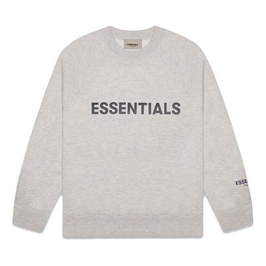 

Свитер fw20 crew neck sweatshirt 'oatmeal' Fear Of God Essentials, серый