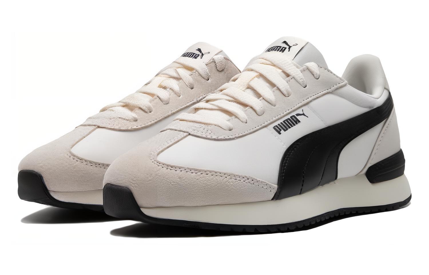 PUMA Ретро нейлоновые R78 «Бежевый Белый Черный» — Белый Черный, цвет White Black — фото 2