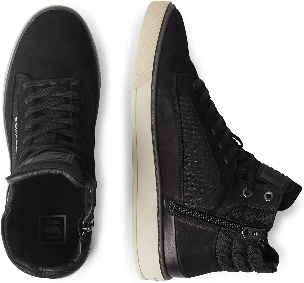 Кроссовки G-Star Herren Ravond Mid DNM MS, черный — фото 2