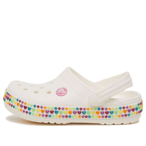 

Кроссовки crocband gem band clogs 'white multi' Crocs, белый