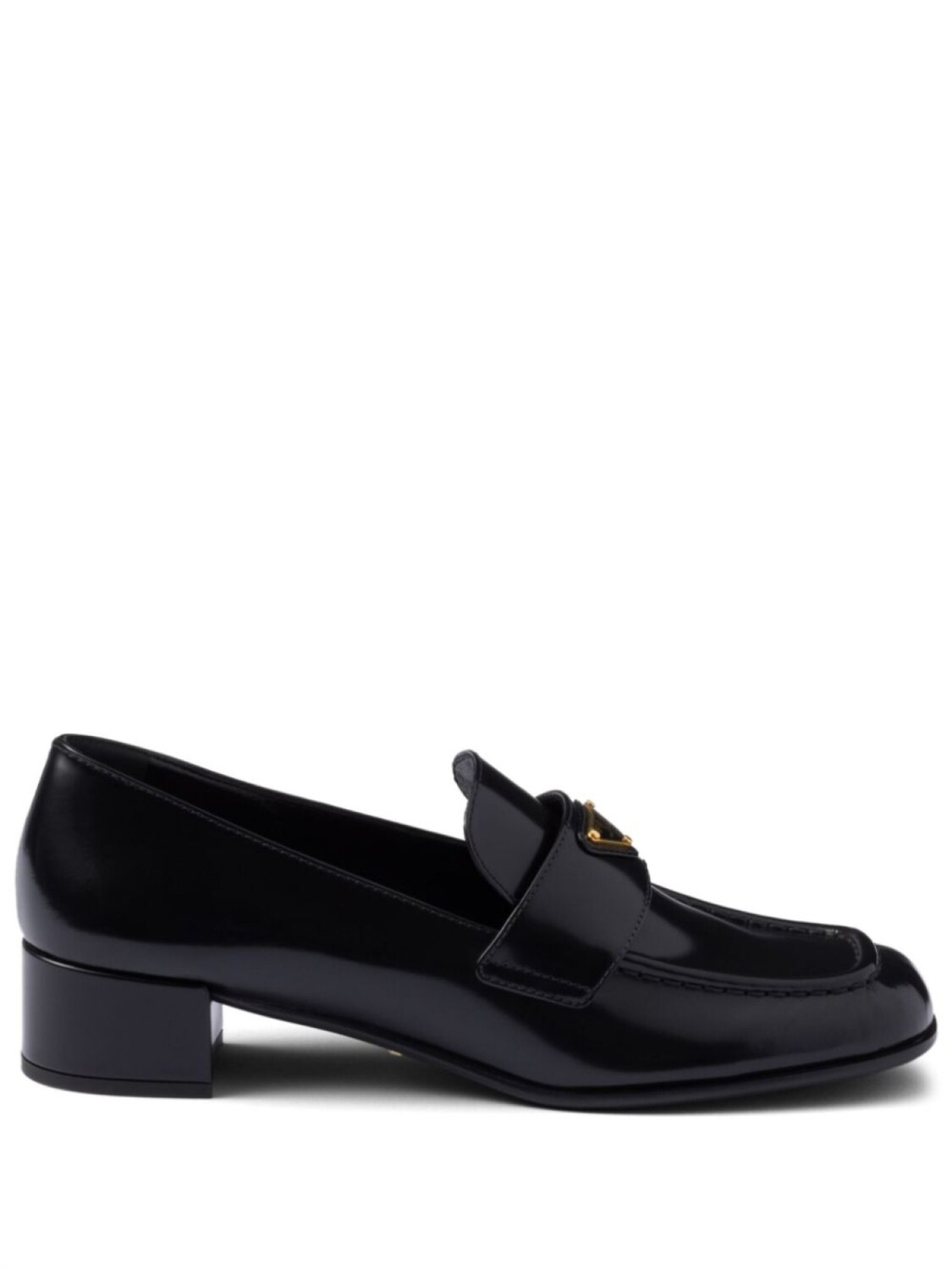

Лоферы из фактурной кожи Prada, черный