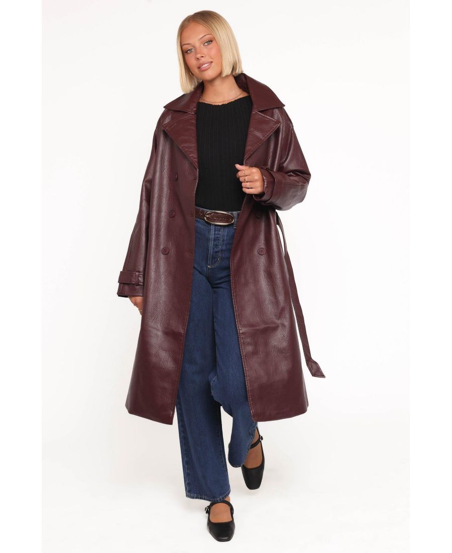 

Женская куртка Vita из искусственной кожи Petal and Pup, Burgundy