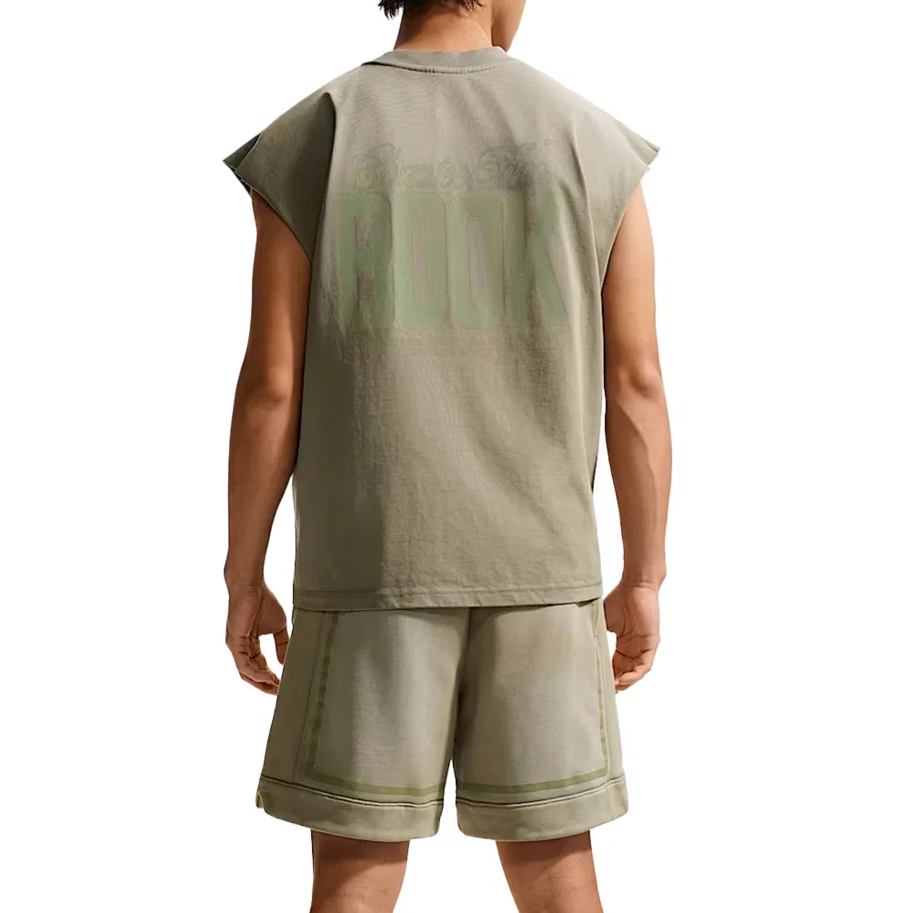 Быстросохнущий топ Nike Dri Fit темно-серый — фото 3