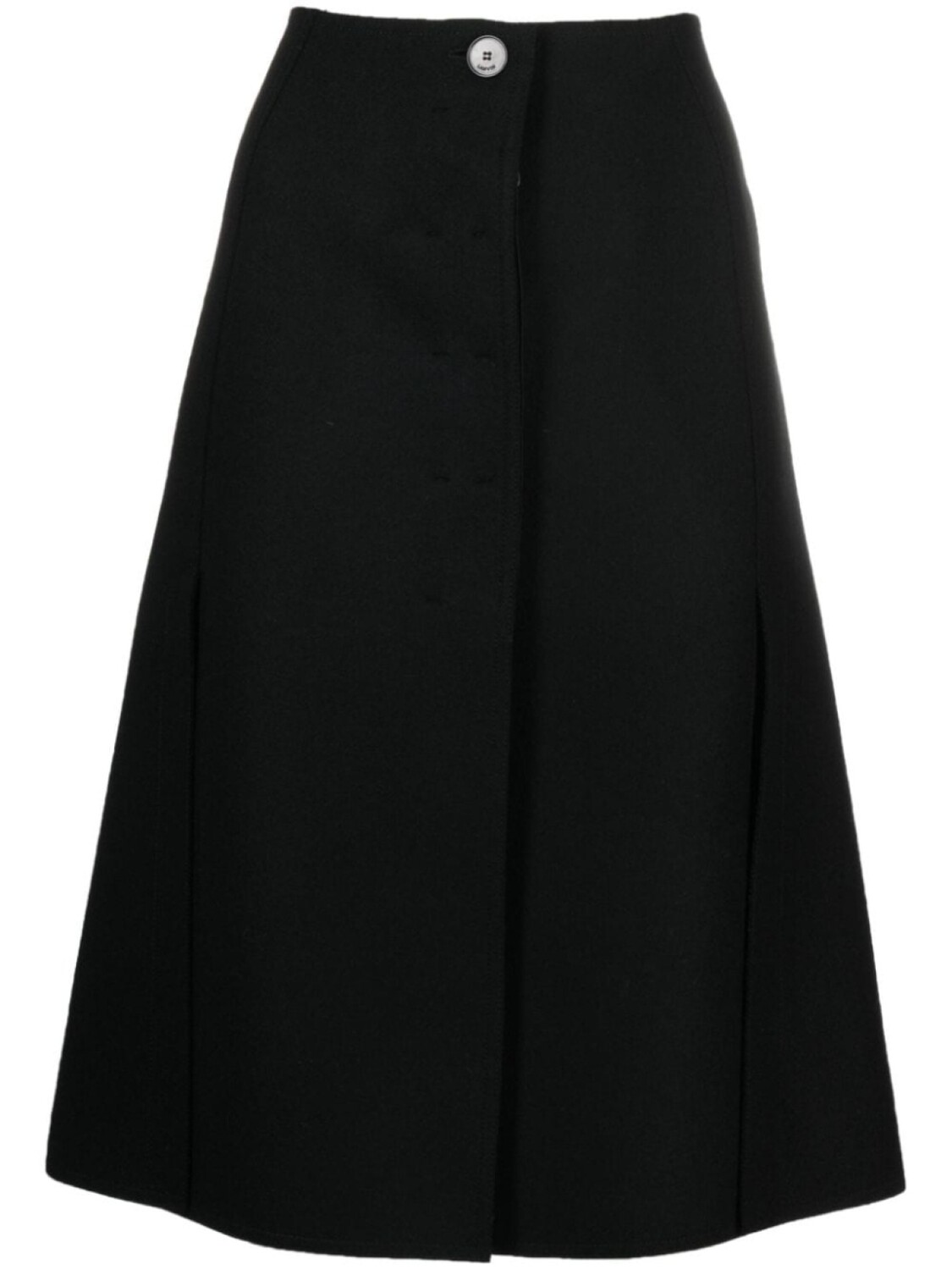 

Lanvin A-line midi skirt, черный